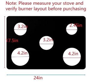 lot 37431 image: Stove Top Protector for Whirlpool Gas Stove Protectors 5 Burners, Fit Model WFG540H0ES01 WFG540H0EB01 WFG540H0EH01 WFG540H0EE01 WFG540H0EW01, 0.5MM Reusable Splatter Guard Stove Top Liner - Retail $26