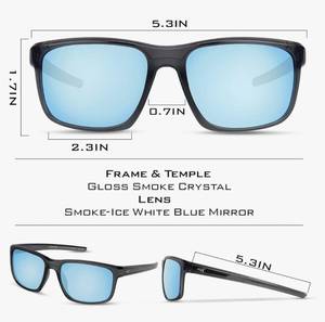 lot 37443 image: KastKing Toccoa Polarized Sport Sunglasses for Men and Women, Ideal for Driving Fishing Cycling and Running, UV Protection,  F. Frame Gloss Smoke CrystalLens Smoke Base - Ice Mirror - Retail $30