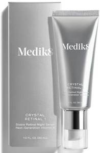 lot 37473 image: Medik8 Crystal Retinal 1 - Firming, Advanced Skin Retinaldehyde Face Serum - Night Serum with Hyaluronic Acid and Vitamin E - Gluten Free - 1 oz - Retail $55