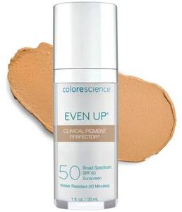lot 37475 image: Colorescience Even Up Clinical Pigment Perfector, Water Resistant, Mineral Facial Sunscreen & Primer, Broad Spectrum 50 SPF UV Skin Protection, 1 Fl Oz - Retail $155