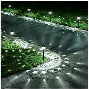 lot 37514 image: Super Bright Solar Lights Outdoor Waterproof-10 Pack, Dusk to Dawn Up to 12 Hrs Solar Powered Outdoor Pathway Garden Lights Auto OnOff, LED Landscape Lighting Decorative for Walkway Patio Yard - Retail $26
