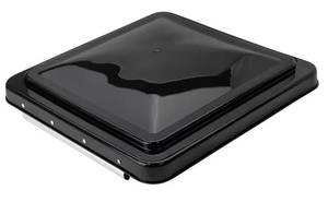 lot 37521 image: 14 Inch RV Roof Vent Cover Replacement Vent Lid Black for Camper Trailer Motorhome - Retail $20