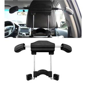 lot 37548 image: Multifunctional Retractable Automotive Headrest Back Seat Coat Hanger Hook Organizer Holder for Clothes, Suits, Jackets, Shirts, Universal for SUV, Truck, RV - Retail $15