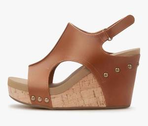 lot 37549 image: Wedge Sandals With Strap for Dressy Ladies Sandals Casual 3 Inch Wedge - Retail $43