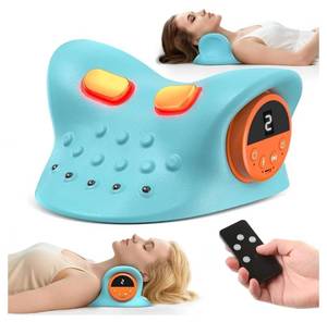 lot 37555 image: 2026 Neck Massager 4-in-1 with Deep Tissue 3D Kneading & Soothing Heat - Portable Cordless Pillow for Cervical Traction, Shoulder and Back Relief, 9 Intensity Levels with Type-C Charge For Home Office - Retail $57