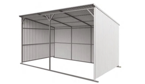 lot 205 image: Metal Storage Shelter 20ft x 12ft Heavy Duty Carport