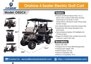 Onshine OSGC4 4-Seater Electric Golf Cart