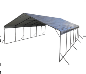lot 166 image: 20x30 Galvanized Steel Metal Carport Shelter onshine