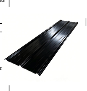 lot 173 image: Galvalume Steel Roofing Siding Panels 50 Pieces Set black