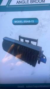 lot 431 image: AGT Skid Steer Rotary Angle Broom Model SSAB-72