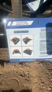 lot 440 image: AGT EXRC-54 Hydraulic Brush Cutter Attachment for Excavators