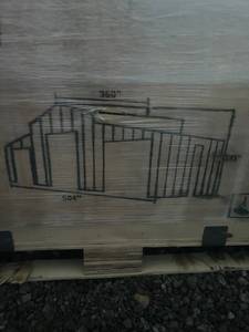 lot 332 image: 42FT x 30FT Triple Garage Metal Shed Kit