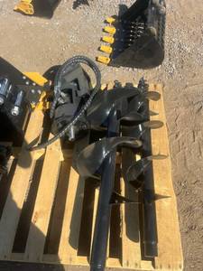 lot 344 image: Hydraulic Auger Drill Attachment for Excavator