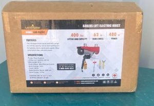 lot 65 image: LandHonor 440LBS Lift Electric Hoist with Steel Storage Box