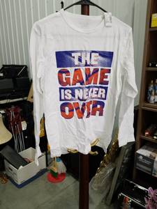 lot 3967 image: The Game Is Never Over Long Sleeve T-Shirt Size XL 14