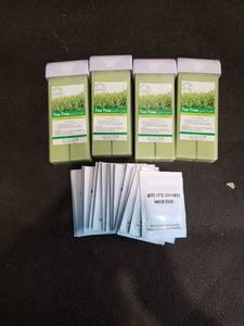 lot 3972 image: Tea Tree Brazilian Wax Kit with After Depilation Wipes
