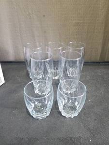 lot 4945 image: Anchor Hocking Crystal Cut Glass Tumbler Set