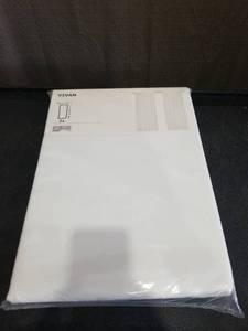 lot 4978 image: IKEA VIVAN White Curtain Panels Set of 2
