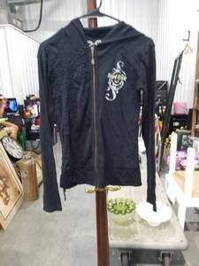 lot 11289 image: Hard Rock Cafe Las Vegas Black Zip-Up Hoodie Size Medium