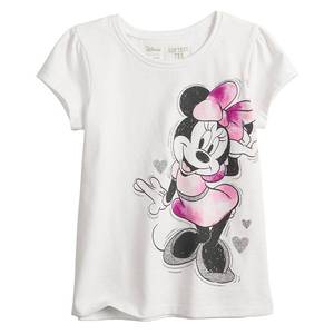 lot 11298 image: Disney Minnie Mouse Toddler Girl Shirred T-Shirt Size 4T
