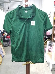 lot 11301 image: Boys Green Short Sleeve Polo Shirt Size Large 1012