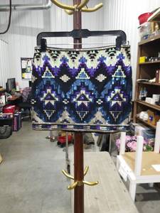 lot 11307 image: Express Sequined Aztec Pattern Mini Skirt Size Small