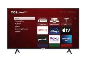 lot 10000 image: TCL - 65 Class 4 Series 4K UHD Smart Roku TV - Retail $400