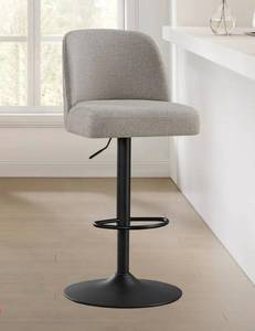 lot 10004 image: Bayside FurnishingsHighland Gas-lift Adjustable Stool - Retail $159