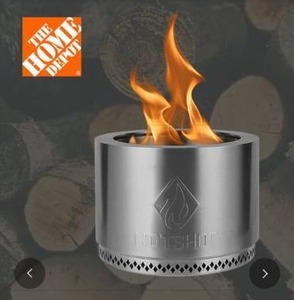 lot 10009 image: HotShot Stainless Steel Portable Fire Pit with Accessories - Retail $299