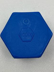 lot 119 image: Blue Hexagonal 1000g Calibration Weight
