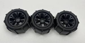 lot 125 image: RC Car Rubber Tires and Wheels Set of 3