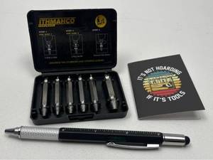 lot 134 image: ITHMAHCO Screw Extractor Set with Precision Pen Tool