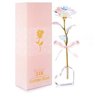 lot 3788 image: Mothers Day Mom Gifts for Women Grandma, Artificial Forever Birthday Flowers Galaxy Glass Eternal Roses with Heart Shaped Crystal Vase, Mothers Day Anniversary Wedding Rose Gifts for Wife Sister