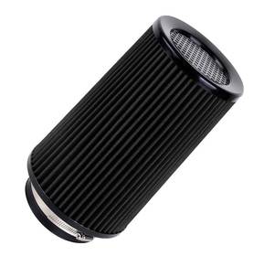 lot 3795 image: 4-Inch Cold Air Intake Filter - Washable, High Performance, 3 or 3-12 or 4 Clamp-On Filter Height 9 In Replacement Cone Air Filter Universal 3 Sizes in 1 (Black)