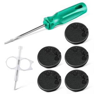 lot 3803 image: Gulfmew Sprinkler Rotor Tool Kit, 5 Pack Protective Rubber Caps Adjustment Key Pull Up Tool Compatible with Hunter PGPRain Bird Geared Rotors, Sprinkler Head Adjustment Set(Green & White)