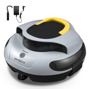 lot 3815 image: PoolPure Aquaguard SE II 2025 Upgrade Cordless Robotic Pool Cleaner with 120-Min 5000mah Big Battery (Grey)