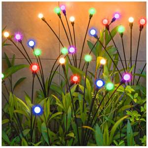 lot 3827 image: TONULAX Solar Garden Lights, Starburst Swaying When Wind Blows, Solar Lights Outdoor Decorative, Color Changing RGB Light for Yard Patio Pathway Decoration(4 Pack)