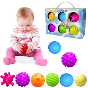 lot 3830 image: ROHSCE Sensory Balls for Baby Sensory Baby Toys 6 to 12 Months for Toddlers 1-3, Bright Color Textured Multi Soft Ball Gift Sets, Montessori Toys for Babies 6-12 Months Infant Toys (6 Pack)