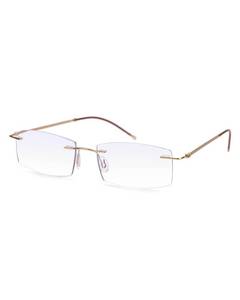 lot 3847 image: TERAISE Rimless Reading Glasses for Men Women, Lightweight Metal Clear Readers, Fashion Blue Light Blocking Computer Glasses Anti Eyestrain(2.0X)