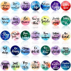 lot 3855 image: Flutesan 35 Pcs Inspirational Magnets Refrigerator Motivational Fridge Magnets for Lockers Watercolor Round Cute with Encouragement Quotes for Whiteboard Cabinet Kitchen Office Home Supplies