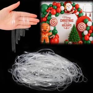 lot 3890 image: Eaasty 300 Pcs Clear Rubber Bands for Balloon Arch Elastic Tying Bands for Arch Frame Garland Wall Transparent Balloon Connectors Festival Holiday Crafts Decor(2.2, 3.3, 4.1, 4.9, 5.9, 6.7)