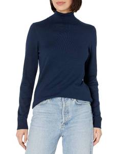 lot 3901 image: Amazon Essentials Womens Classic-Fit Lightweight Long-Sleeve Sweater, Navy, Large