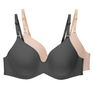 lot 3908 image: Hanes Womens T-Shirt Bra, Invisible Look Underwire Bra, Adjustable Bra for Women, 2-Pack 38C