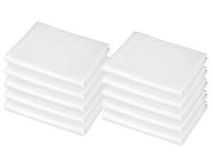 lot 3911 image: American Baby Company 10 Piece Cotton-Polyester Blend Fitted Nap Mat Sheet with Elastic Corners 24 x 48 x 4 - Soft & Breathable Rest Mat Sheet or Nap Mat Cover for Daycare & Preschool, White