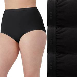 lot 3921 image: Bali Womens Stretch Cotton Brief Underwear, Full-Cut-Fit Brief, Full Coverage Panty, 3-Pack 2XL