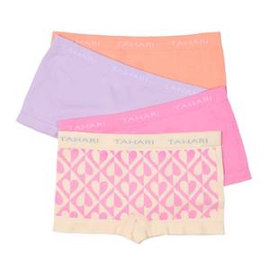 lot 3930 image: TAHARI 4-Pack Girls Boy Short Underwear, Shortbread M