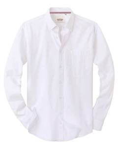 lot 3940 image: Alimens & Gentle Mens Solid Oxford Shirt Long Sleeve Dress Shirt Work Casual Button Down Shirts with Pocket,White,X-Large