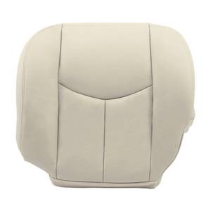 lot 3979 image: SecosAutoparts Driver Side Bottom Replacement Leather Seat Cover Tan# 522 or 52i Compatible with Chevy Tahoe Suburban Compatible with GMC Yukon 1500 2500 2003 2004 2005 2006