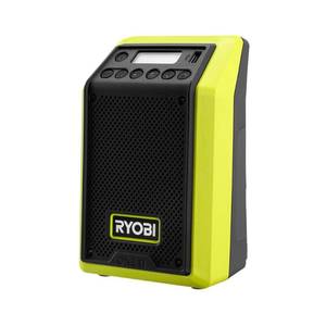 lot 5020 image: RYOBI 18V ONE Compact Bluetooth Radio 4X Sound Clarity (TOOL ONLY)