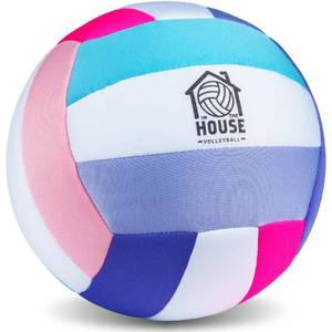 lot 5023 image: In The House Soft Indoor Volleyball for Girls (Ages 3) Realistic Feel and Bounce Home Training Ball for Indoor Play - Bring VBall Practice Home - Great Gift for any Volleyball Player